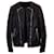 Balmain Biker Collarless Jacket In Black Lambskin Leather   ref.1069682