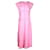 Vestido midi Victoria Beckham de viscosa rosa Fibra de celulosa  ref.1069692