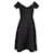 Autre Marque Saloni Kleid mit überschnittenen Schultern aus schwarzem Polyester  ref.1069700