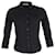 Camisa Prada Vintage com Botões em Algodão Preto  ref.1069723