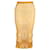 Jupe mi-longue en maille Issey Miyake en polyester jaune  ref.1069724