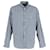 Balenciaga Large Fit Check Shirt in Blue Cotton  ref.1069729