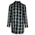 Prada Checkered Coat in Blue Green Wool  ref.1069746