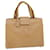PRADA Hand Bag Leather Beige Auth cl775  ref.1069801