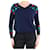 Autre Marque Blue star printed v-neck sweater - Brand size 1 Cashmere  ref.1070208