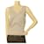 Gucci Chaleco de lana beige y plateado Camiseta sin mangas con hilo metálico sz M  ref.1070249