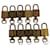 Louis Vuitton padlock 10set Gold Tone LV Auth ep1726 Metal  ref.1070344