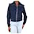 Autre Marque Navy blue high-neck jacket - size US 2 Cotton  ref.1070488