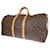 Louis Vuitton Keepall 55 Brown Cloth  ref.1070613