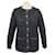 NEW CHANEL DOWN COAT T 42 L CC BUTTONS TWEED BANDS JACKET COAT Black Synthetic  ref.1070752