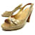 Hermès Hermes shoes 39.5 CAMEL CROCODILE LEATHER SANDALS BOX BUCKLE SHOES Exotic leather  ref.1070797