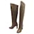 Hermès HERMES SHOES OVER-THE-HEAD BOOTS 40 TAUPE LEATHER + BOOTS POUCH BOX  ref.1070799