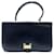 Hermès VINTAGE SAC A MAIN HERMES BRIO CUIR BOX BLEU PORTE EPAULE BLUE LEATHER HAND BAG Bleu Marine  ref.1070893