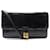 Hermès VINTAGE HERMES BLACK POMPONS BOX HANDBAG BLACK CROSSBODY POUCH HAND BAG Leather  ref.1070894