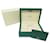 NEW BOXED ROLEX WATCH FOR PRESIDENT DAY DATE 39141.71 OYSTER BOX CARD HOLDER Green Leather  ref.1070912