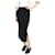 Eric Bompard Black cashmere-blend ribbed midi skirt - size S  ref.1070954