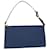 Bolsa de acessórios LOUIS VUITTON Epi Pochette Acessórios Azul M52985 Ep de autenticação1540 Couro  ref.1071257