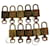Louis Vuitton padlock 10set Gold Tone LV Auth ep1731 Metal  ref.1071266