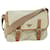 PRADA Shoulder Bag Nylon Leather Cream Auth 53700  ref.1071344