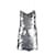 Autre Marque Collection Privée Vintage Sequin Dress Silvery Polyester  ref.1071361