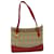 BURBERRY Nova Check Tote Bag Canvas Leather Beige Red Auth 54024 Cloth  ref.1071392