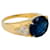Autre Marque A-ring.Reza in yellow gold sapphire 6,71 carats and diamonds.  ref.1071402