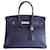 Hermès HERMES BIRKIN BAG 35 Navy blue Leather  ref.1071484