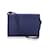 Fendi Borsa a tracolla o pochette in raso blu vintage con impunture Tela  ref.1071594