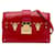 Embrague tipo baúl Vernis con monograma rojo de Louis Vuitton Roja Cuero Charol  ref.1071663