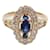 & Other Stories 18k Gold Diamond & Sapphire Ring Golden Metal  ref.1071830
