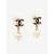 Chanel Orecchini a goccia con perle CC placcate in oro D'oro - vista 4