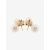 Chanel Orecchini a goccia con perle CC placcate in oro D'oro - vista 6