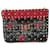 Valentino Garavani Valentino Rockstud Spike bag in black and red leather with flower pattern Multiple colors  ref.1072144