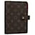 LOUIS VUITTON Monogram Agenda MM Day Planner Cover R20105 LV Auth bs8262 Toile Monogramme  ref.1072302