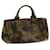 PRADA Canapa MM Hand Bag Canvas Green Auth bs8365 Cloth  ref.1072333