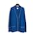 Chanel 2016 Cárdigan Algodón Cashmere Perlas Azul FR44/48 Cachemira  ref.1072514