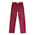 Re/Done RE/Jeans rojos recortados hechos Roja Pantalones vaqueros  ref.1072544