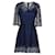 Dolce & Gabbana Robe courte en dentelle bleu marine  ref.1072634