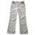 Chanel Jeans 38 Beige Grau Baumwolle Elasthan  ref.1072644