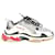 Balenciaga Triple S Sneakers aus silbernem Polyester Metallisch  ref.1072667
