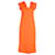 Joseph V-Neck Dress in Orange Viscose Cellulose fibre  ref.1072733