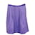 Falda plisada hasta la rodilla de Louis Vuitton en lino morado Púrpura  ref.1072735