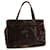 PRADA Hand Bag Velor Brown Auth bs5451 Velvet  ref.1072872
