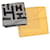 Hermès HERMES Scarf Silk 2Set Yellow Gray Auth ac1017  ref.1072964