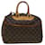 LOUIS VUITTON Monogram Deauville Hand Bag M47270 LV Auth 42006 Brown Cloth  ref.1072982