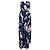 Yumi Kim Blaues, trägerloses Maxikleid aus Seide mit Blumenmuster
