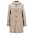 Saint Laurent Duffle-coat à capuche à bascule sur le devant en peau de mouton beige Cuir  ref.1073094