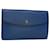 LOUIS VUITTON Epi Montaigne 27 Clutch Bag Blue M52655 LV Auth ep1327 Leather  ref.1073116
