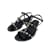 LOUIS VUITTON  Sandals T.eu 37 leather Black  ref.1073325