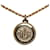 Dior Gold Gold-Tone Pendant Necklace Golden Metal Gold-plated  ref.1073386